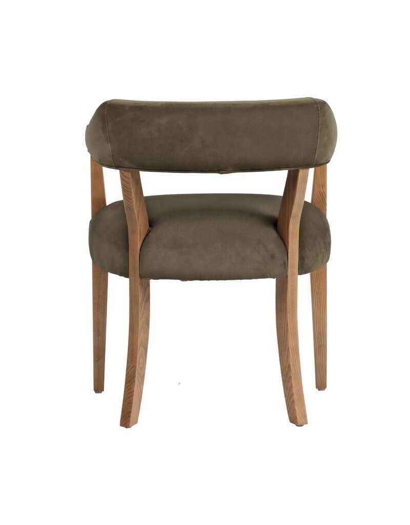 Hans Horseshoe Hans Horseshoe Armchair - Olive Green Velvet