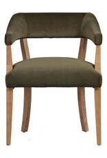 Hans Horseshoe Hans Horseshoe Armchair - Olive Green Velvet