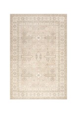 Evergreen 6' x 9' Fae Wool & Cotton Area Rug - Beige