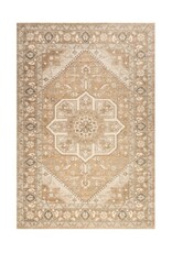 Evergreen 10' x 14' Evermore Medallion Wool & Cotton Area Rug - Brown