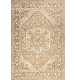 Evergreen 10' x 14' Evermore Medallion Wool & Cotton Area Rug - Brown