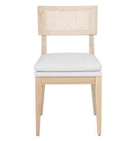 Monroe Monroe Cane Back Dinning Chair - Beige
