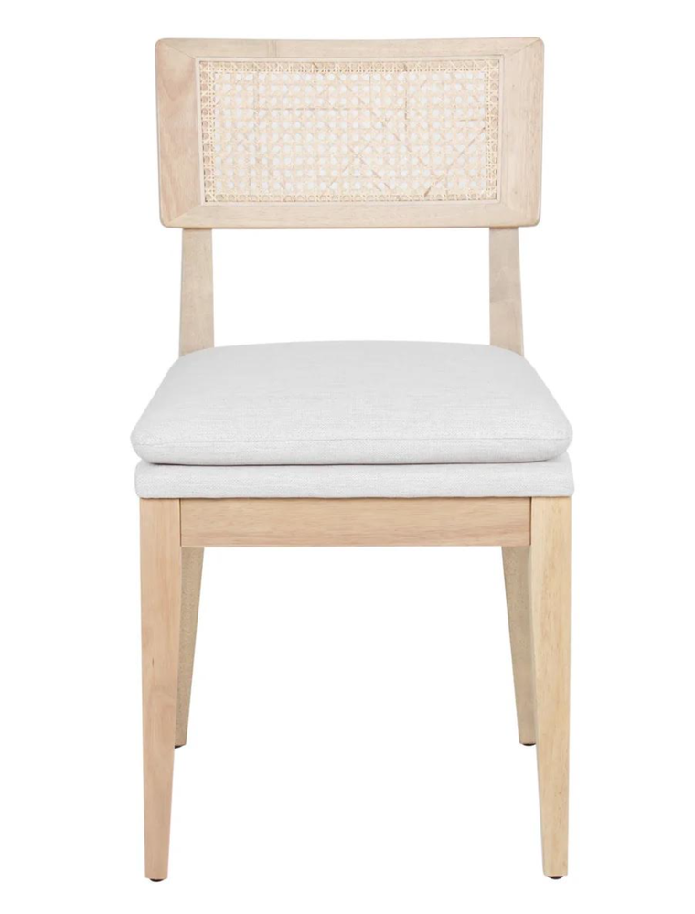 Monroe Monroe Cane Back Dinning Chair - Beige