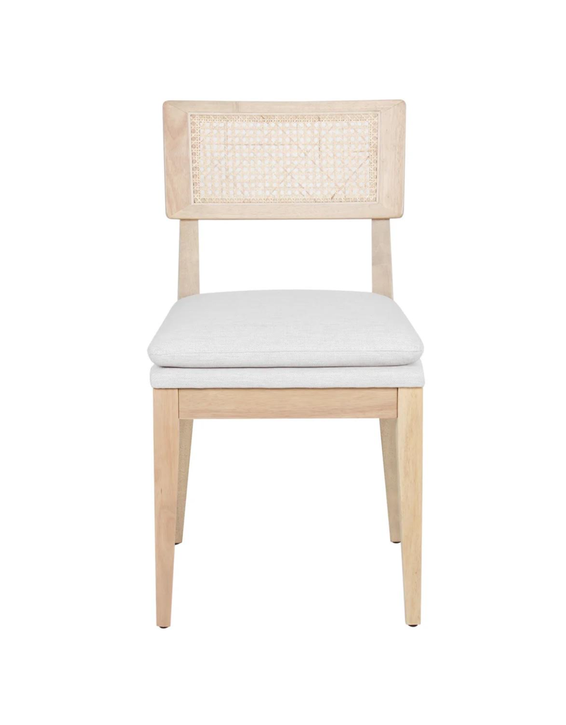 Monroe Monroe Cane Back Dinning Chair - Beige