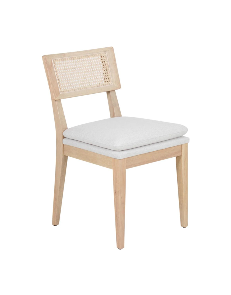Monroe Monroe Cane Back Dinning Chair - Beige
