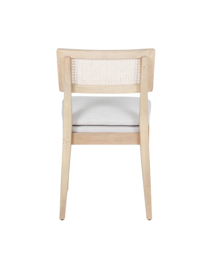 Monroe Monroe Cane Back Dinning Chair - Beige