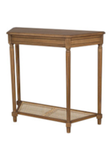 Lenora Demilune Lenora Demilune Console Table w/Cane Shelf