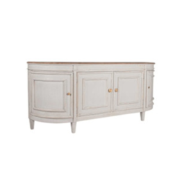 Claude Bow Claud Bow Front Sideboard, Light Grey