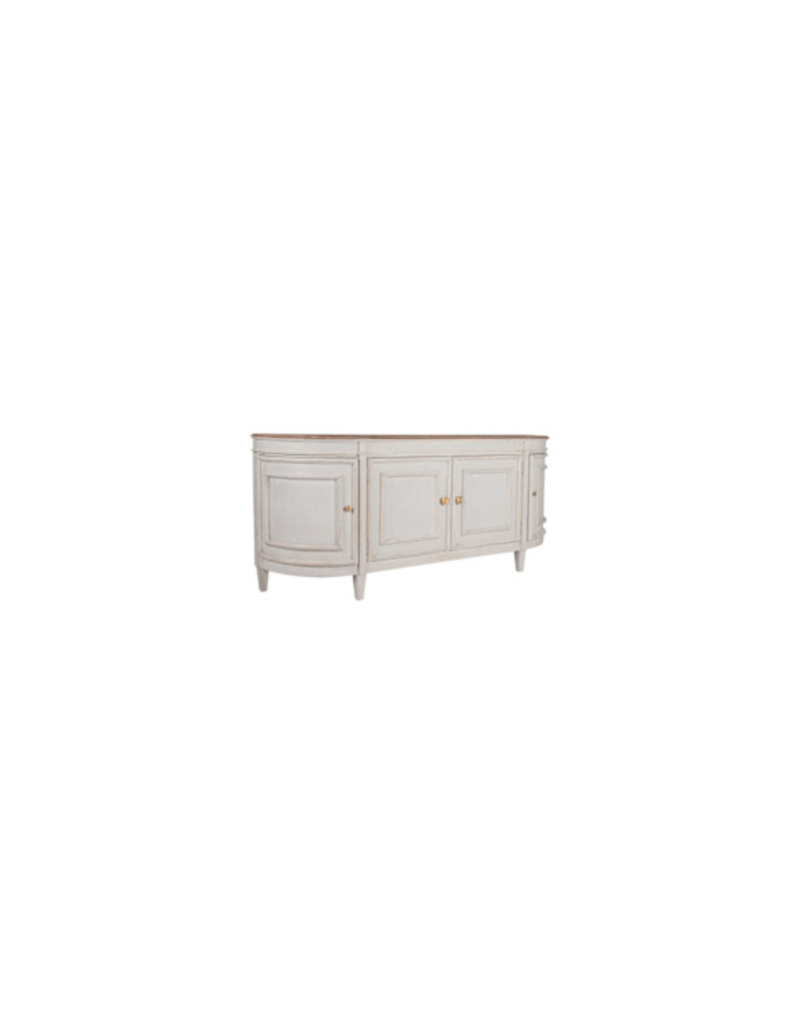 Claude Bow Claud Bow Front Sideboard, Light Grey