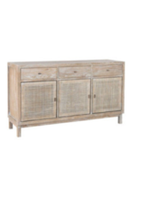 Britton Britton Sideboard with Woven Door Panels, Grey Wash