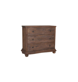 Mango Joan 3 Drawer Mango Wood Dresser, Dark Brown