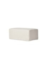 Maddox Maddox Slipcover Ottoman, Evere Creme