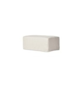 Maddox Maddox Slipcover Ottoman, Evere Creme