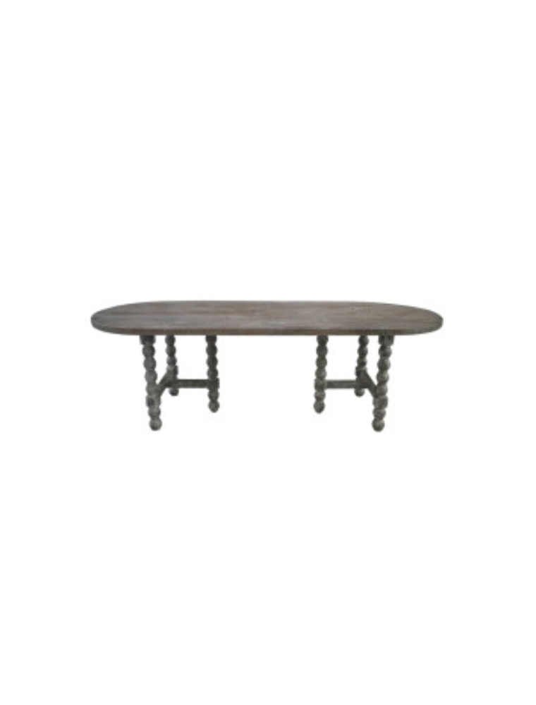 Heirloom 96" Reclaimed Wood Table, Whitewashed
