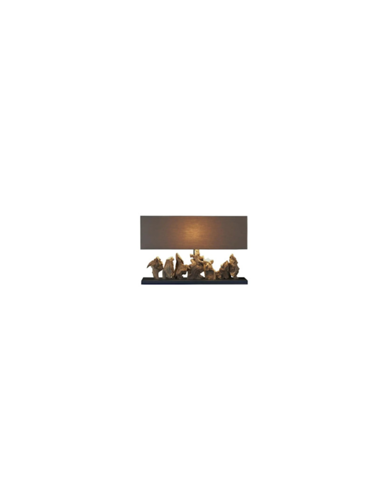 Continental Home Aragon Teak Console Table Lamp