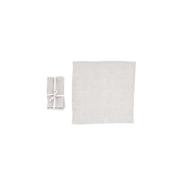 Daily Routines Natural 18" Square Stonewashed Linen Napkins, Set of 4