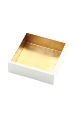 Caspari Cocktail Napkin Holder - Ivory
