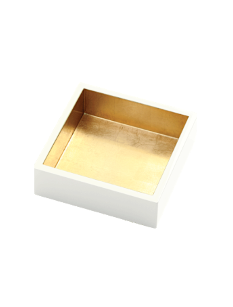 Caspari Cocktail Napkin Holder - Ivory