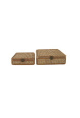 Jes & Gray Wooden Wicker Box, Set of 2
