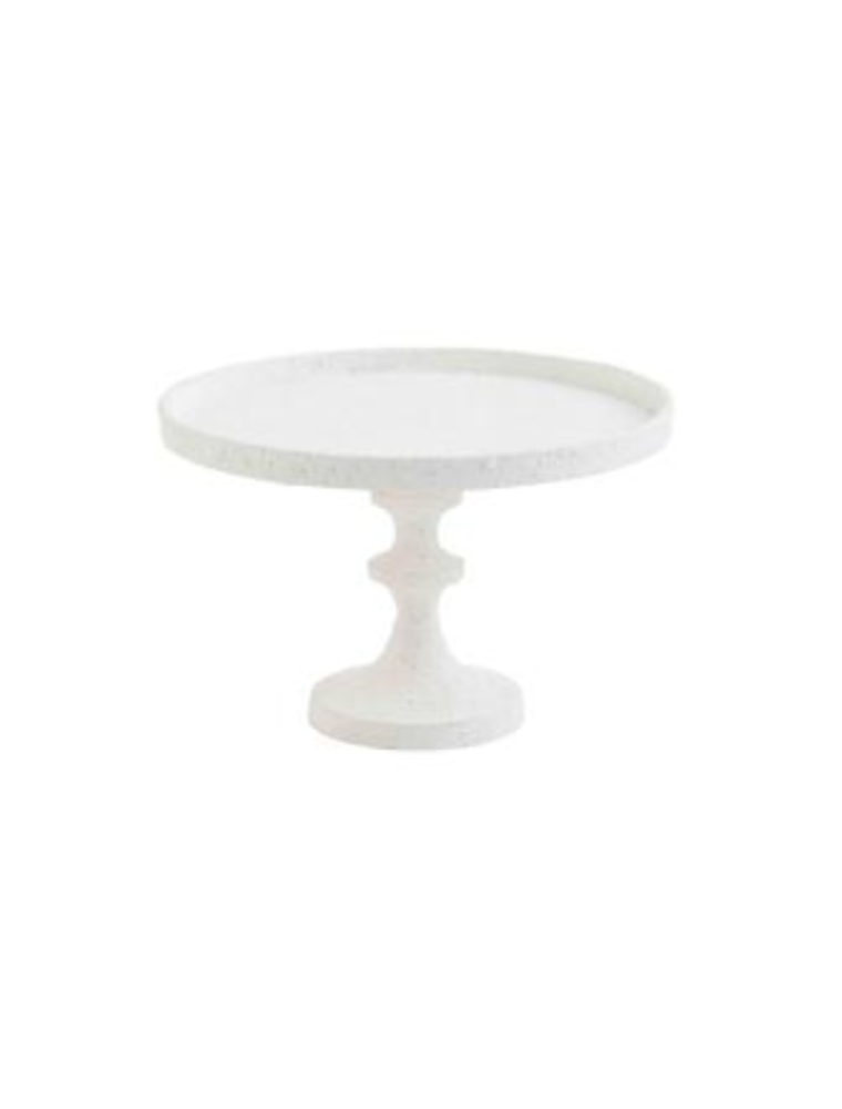 Tall White Metal Pedestal