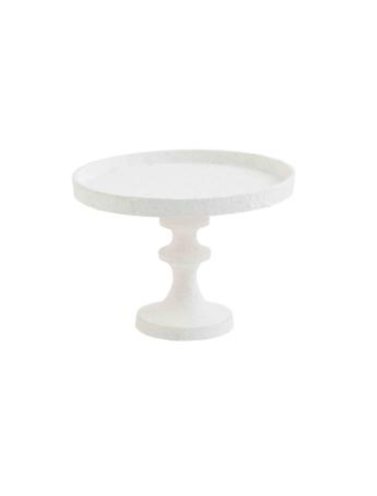 Small White Metal Pedestal