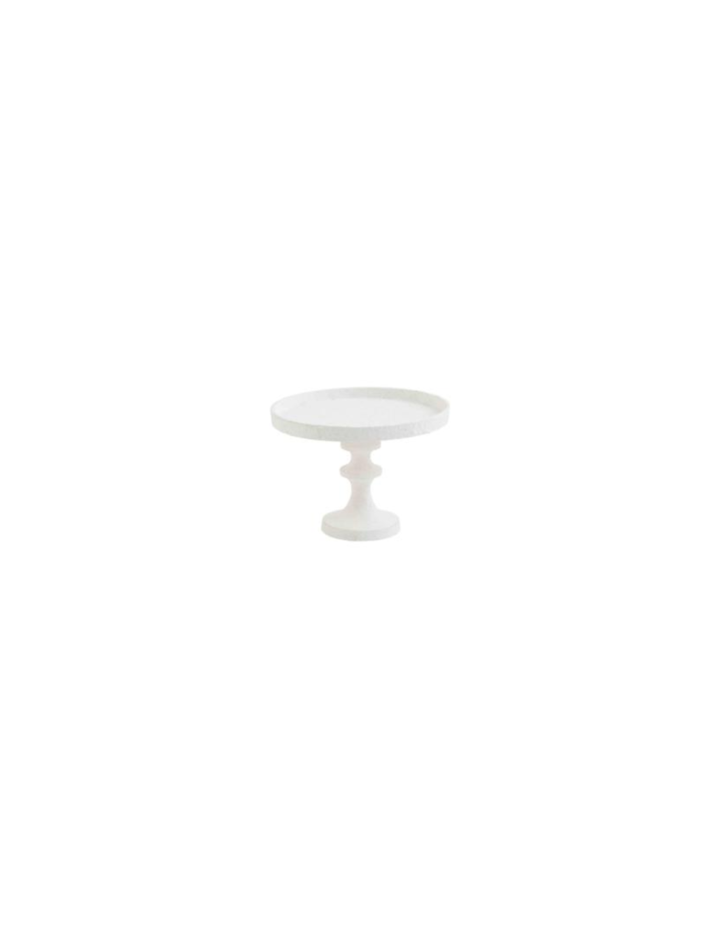 Small White Metal Pedestal