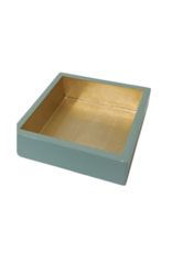 Caspari Cocktail Napkin Holder - Celadon