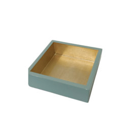 Caspari Cocktail Napkin Holder - Celadon
