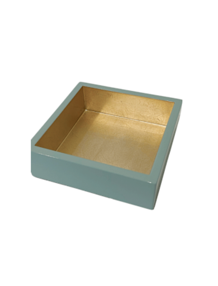 Caspari Cocktail Napkin Holder - Celadon