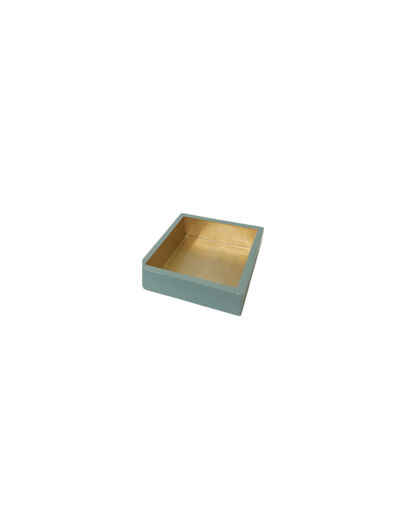 Caspari Cocktail Napkin Holder - Celadon