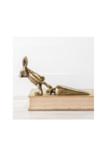 Gold Rabbit Door Stopper