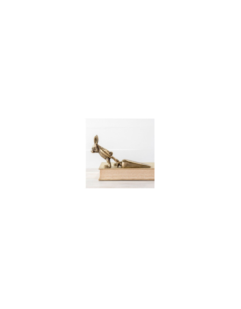 Gold Rabbit Door Stopper