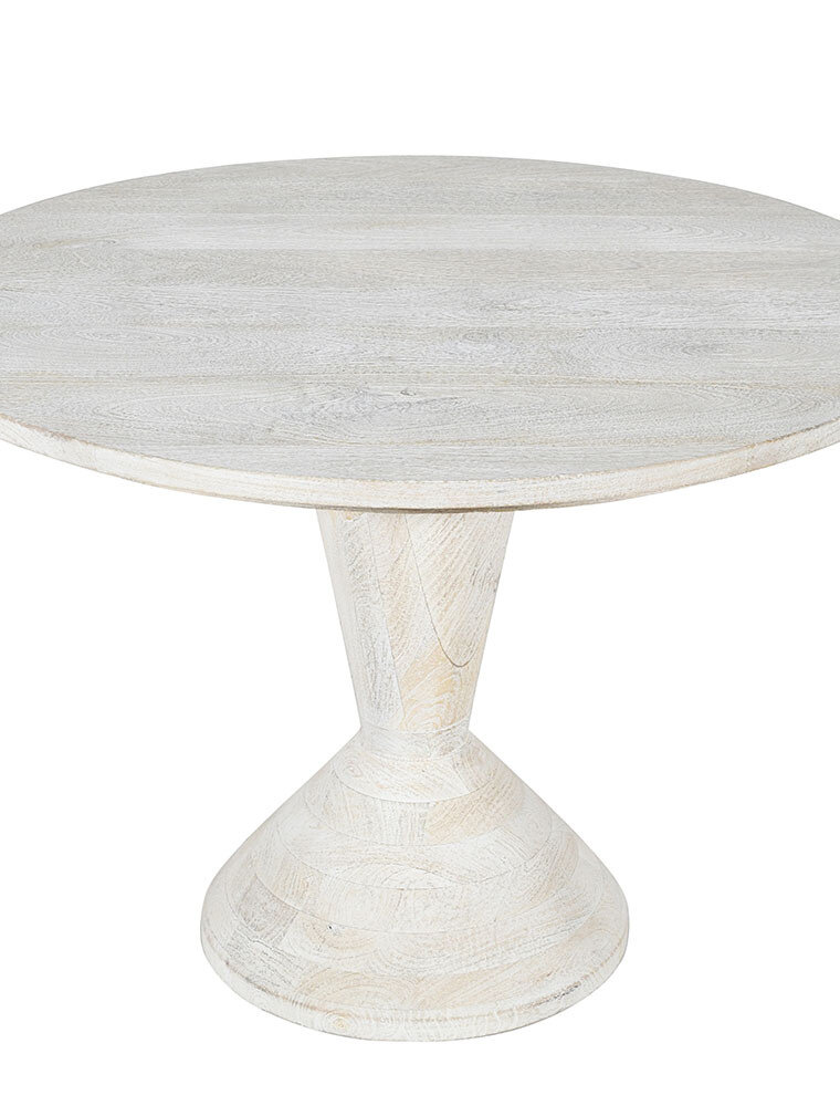 Beyond Borders Siren Dining Table, Mango White
