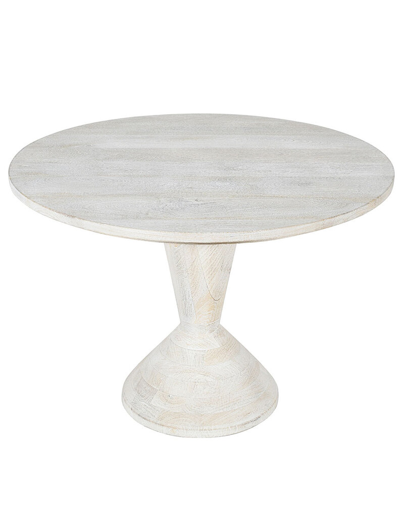 Beyond Borders Siren Dining Table, Mango White