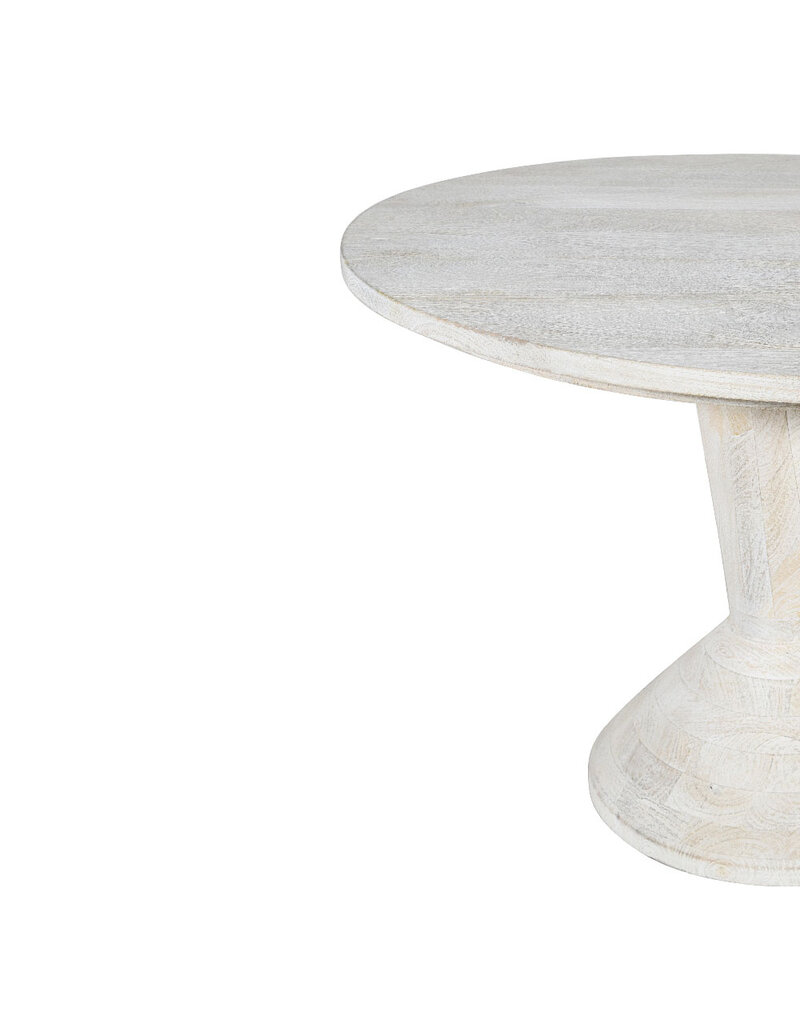Beyond Borders Siren Dining Table, Mango White