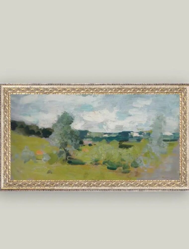 Petal Lane 20x11 Abstract Landscape Art
