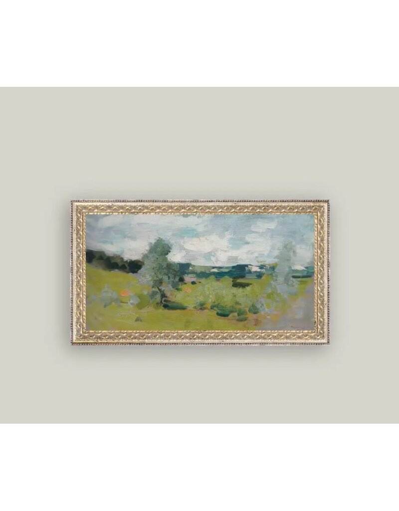 Petal Lane 20x11 Abstract Landscape Art