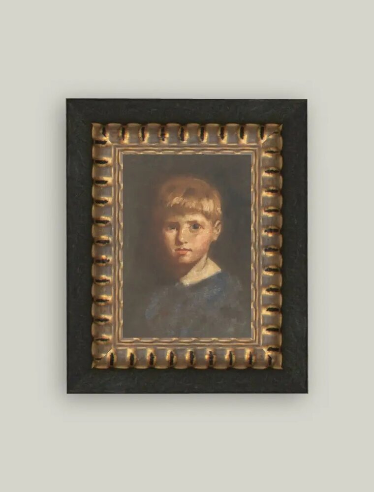 Petal Lane 5x7 Boy in Blue framed