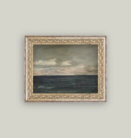 Petal Lane 10 x 8 Ocean View Art w/Antique Frame