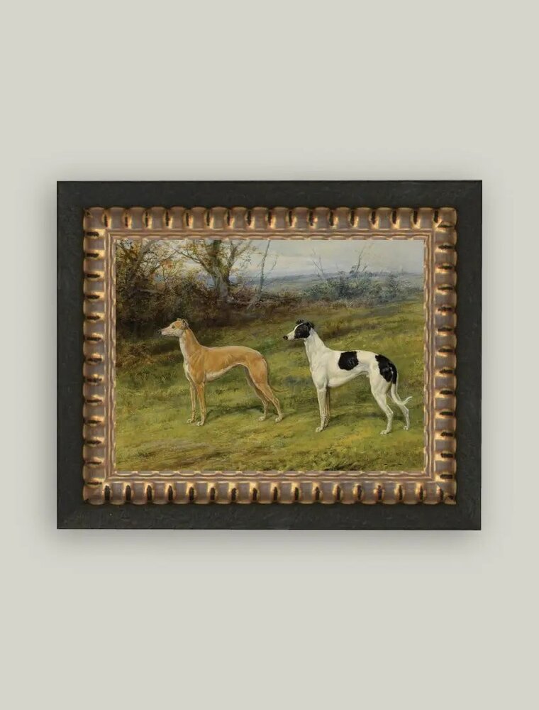 Petal Lane 10x8 Greyhound Whippet Dogs