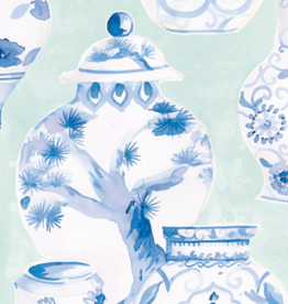 Caspari Guest Towel Glazed Porcelain Celadon