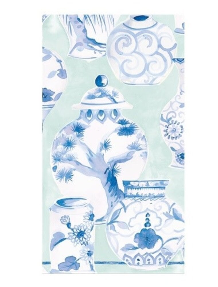 Caspari Cocktail Glazed Porcelain Celadon