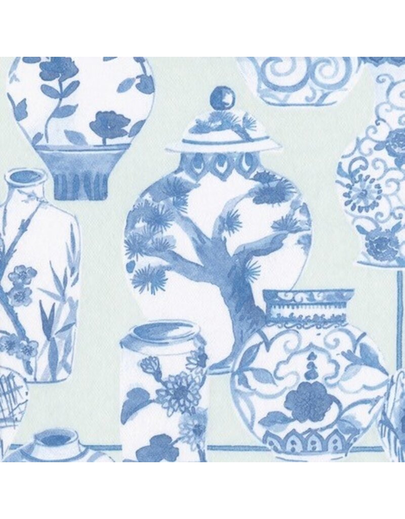 Caspari Cocktail Glazed Porcelain Celadon