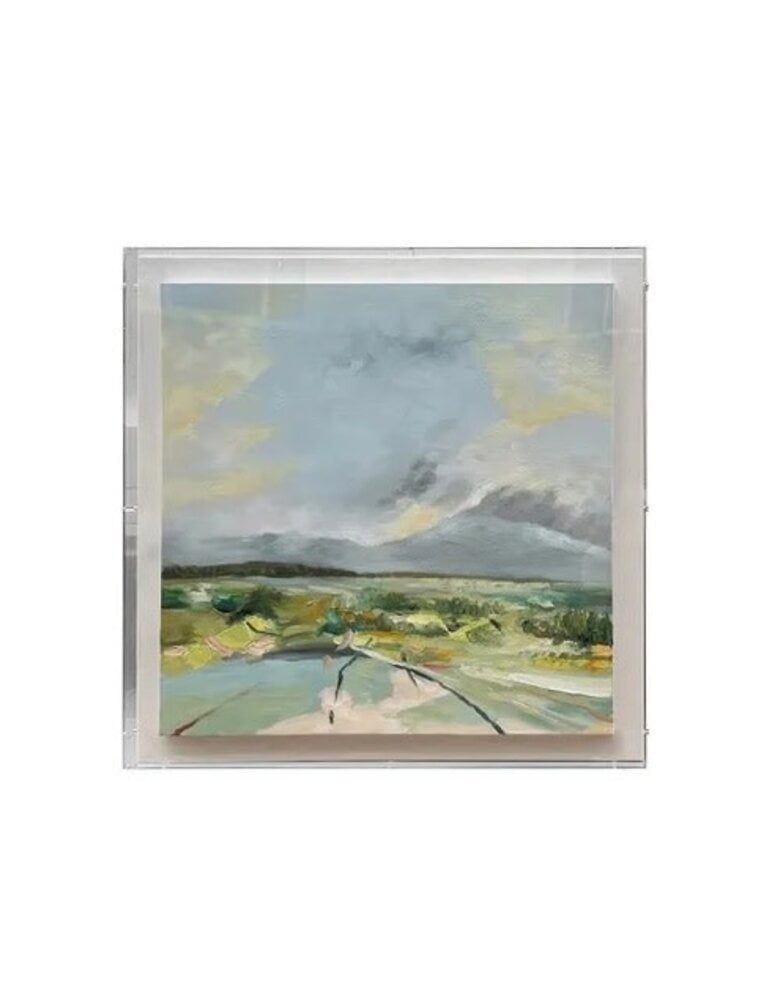Crestview 32x32 Greene Lands 1 (Painted canvas in Acrylic  Shadow Box) (EACH)