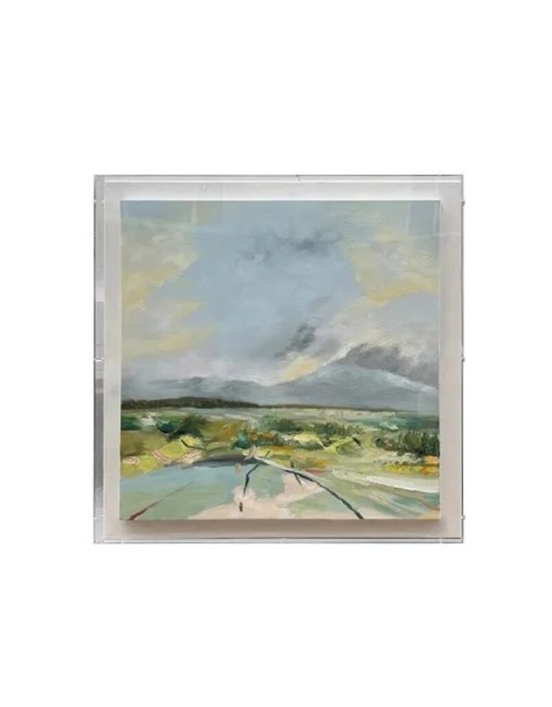 Crestview 32x32 Greene Lands 1 (Painted canvas in Acrylic  Shadow Box) (EACH)