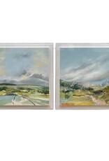 Crestview 32x32 Greene Lands 1 (Painted canvas in Acrylic  Shadow Box) (EACH)