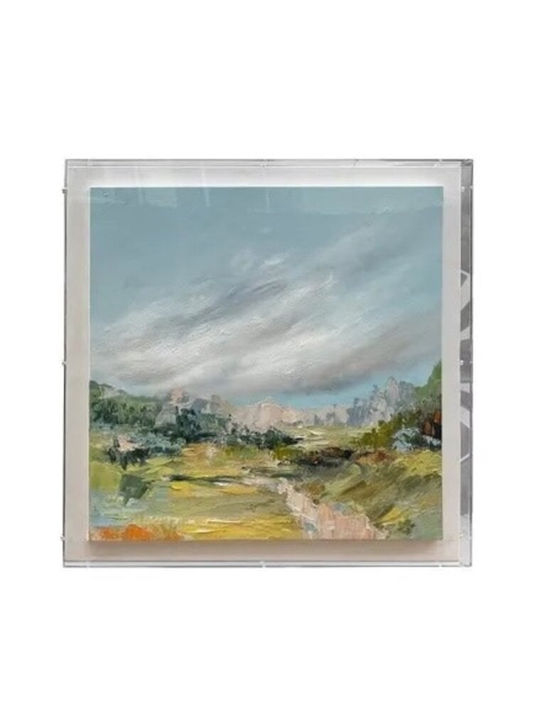 Crestview 32x32 Greene Lands 2 (Painted canvas in Acrylic  Shadow Box) (EACH)