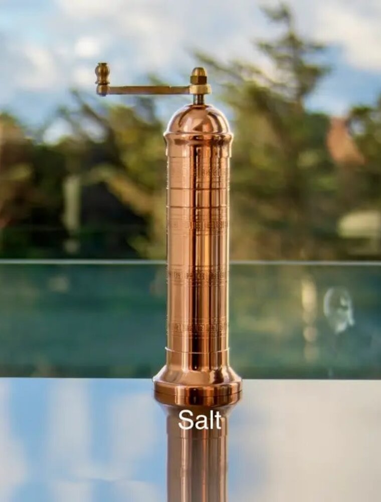 Rune-Jakobsen Design 8" Salt Grinder 'Copper Mill'