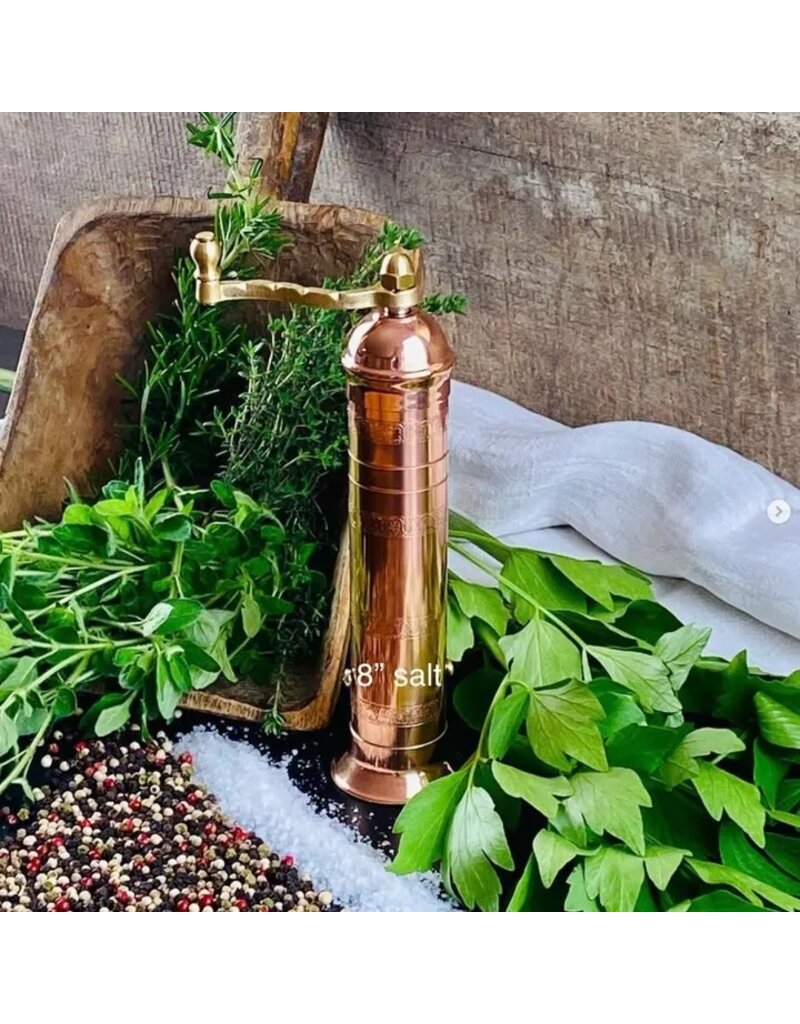 Rune-Jakobsen Design 8" Salt Grinder 'Copper Mill'
