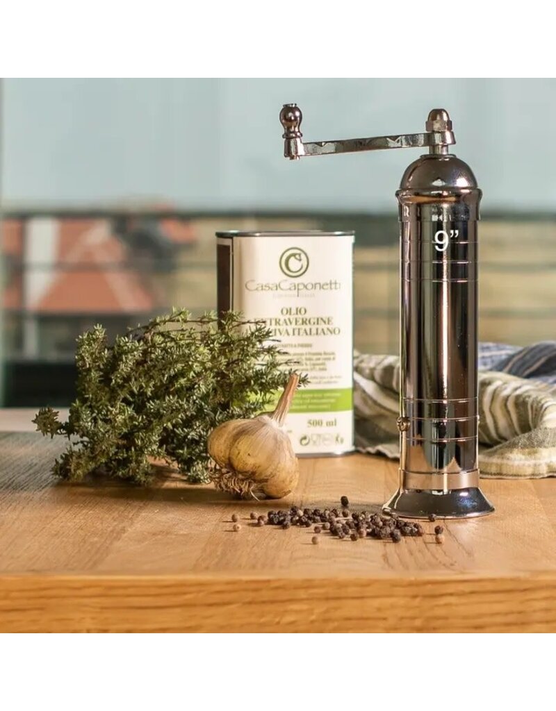 Rune-Jakobsen Design 9" Pepper Grinder 'Chrome Mill'